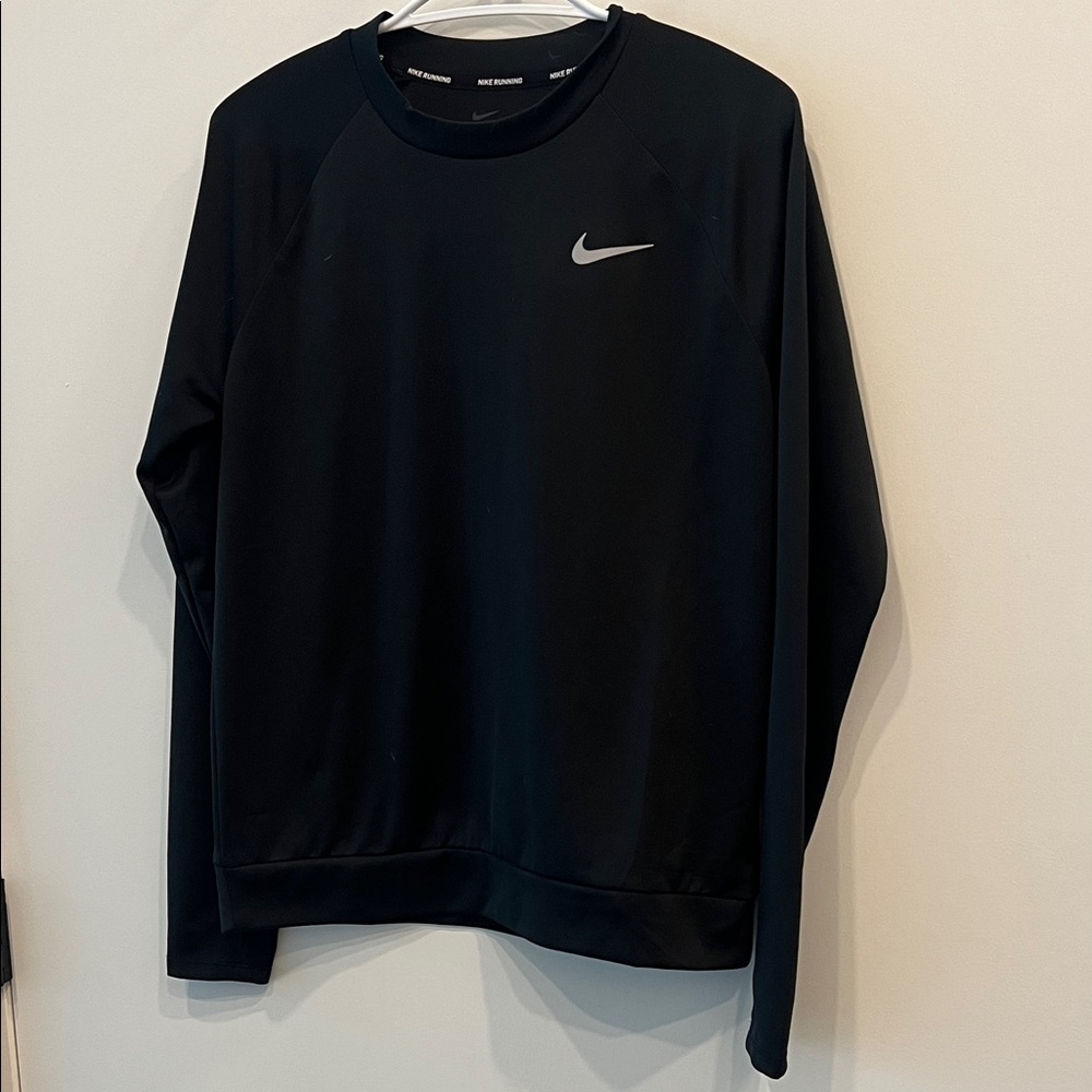 Nike black dri fit running long sleeve